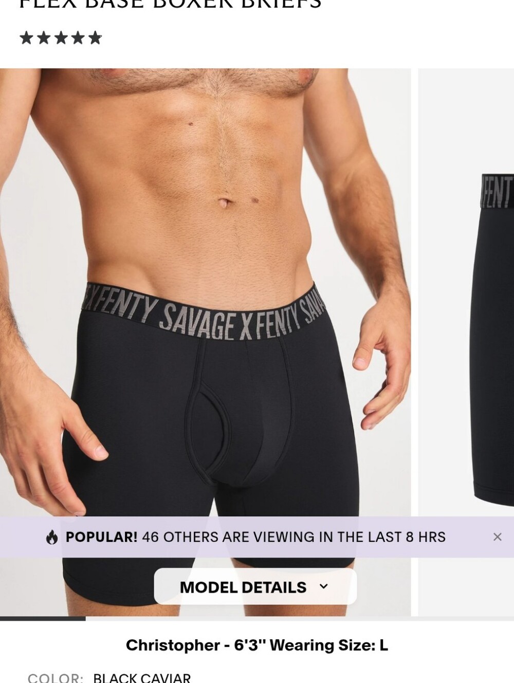 Savage X Fenty Flex Base Boxer Briefs- L